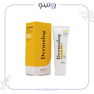 کرم ضد آفتاب رنگی روشن درمالوگ فاقد چربی SPF50