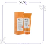 کرم ضد آفتاب وچه پوست چرب با رنگ بژ طبیعی