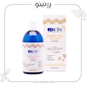 خرید شامپو تقویت کننده مو آریس مناسب کف سر چرب و موی خشک