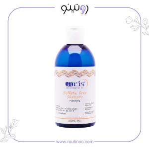 عکس شامپو تقویت کننده مو آریس مناسب کف سر چرب و موی خشک