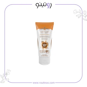 کرم ضد آفتاب روشن کننده سان سیف مناسب انواع پوست SPF50 بژ روشن